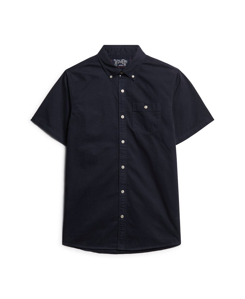 camisa de manga curta da the merchant store na cor azul marinho eclipse.