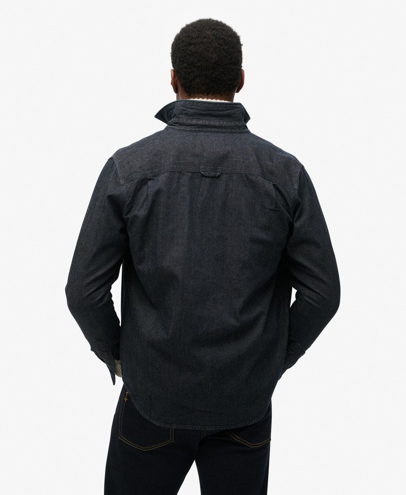 the merchant store - sobretudo jeans na lavagem rinse