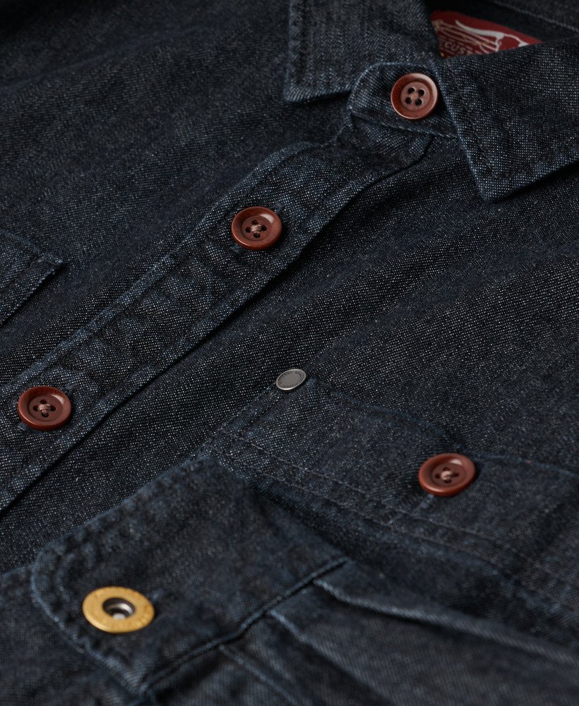 the merchant store - sobretudo jeans na lavagem rinse
