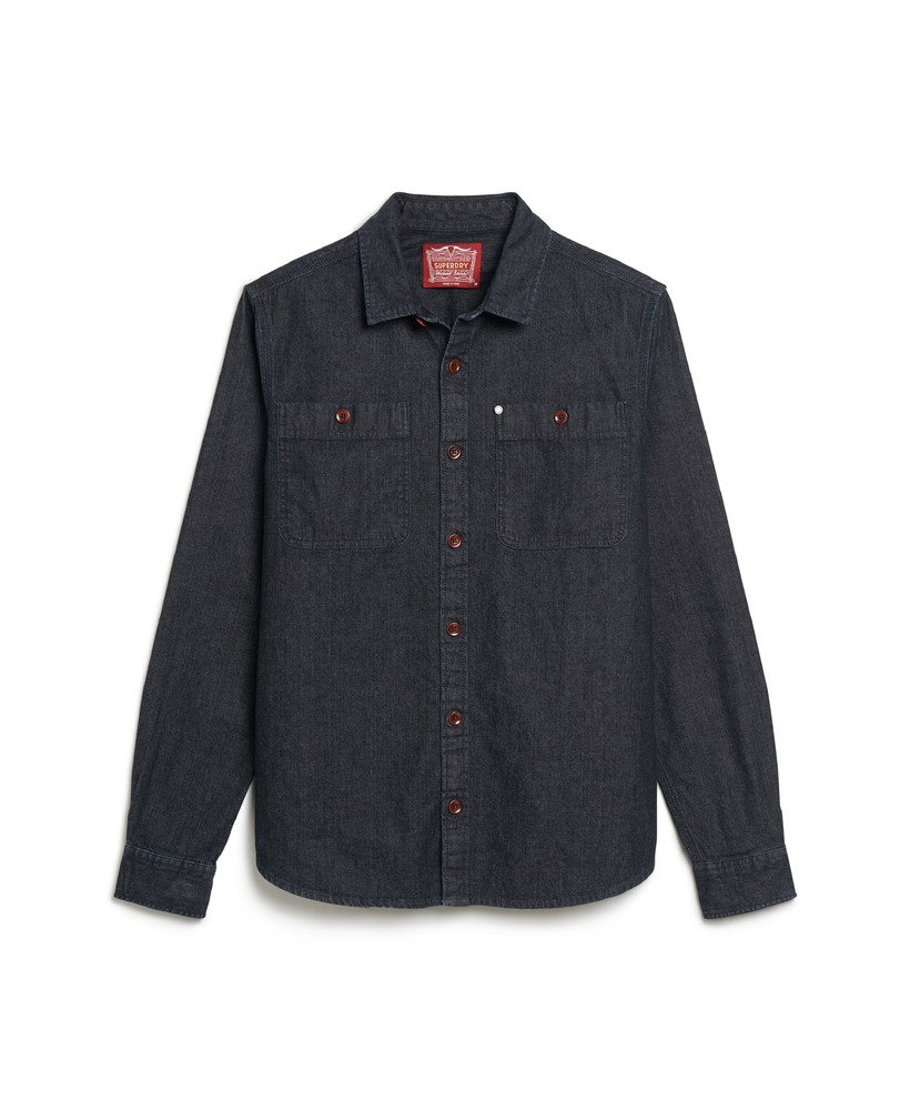 the merchant store - sobretudo jeans na lavagem rinse