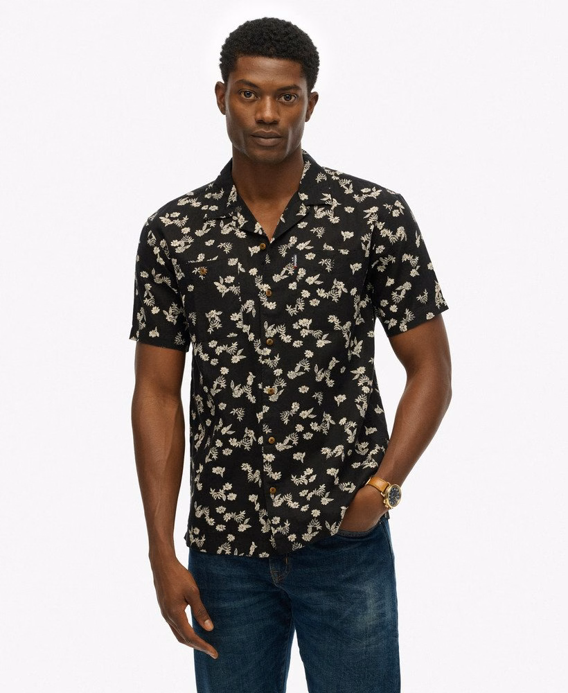 Camisa de praia de manga curta