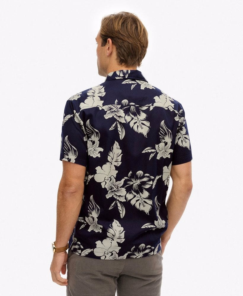 Camisa havaiana estampada