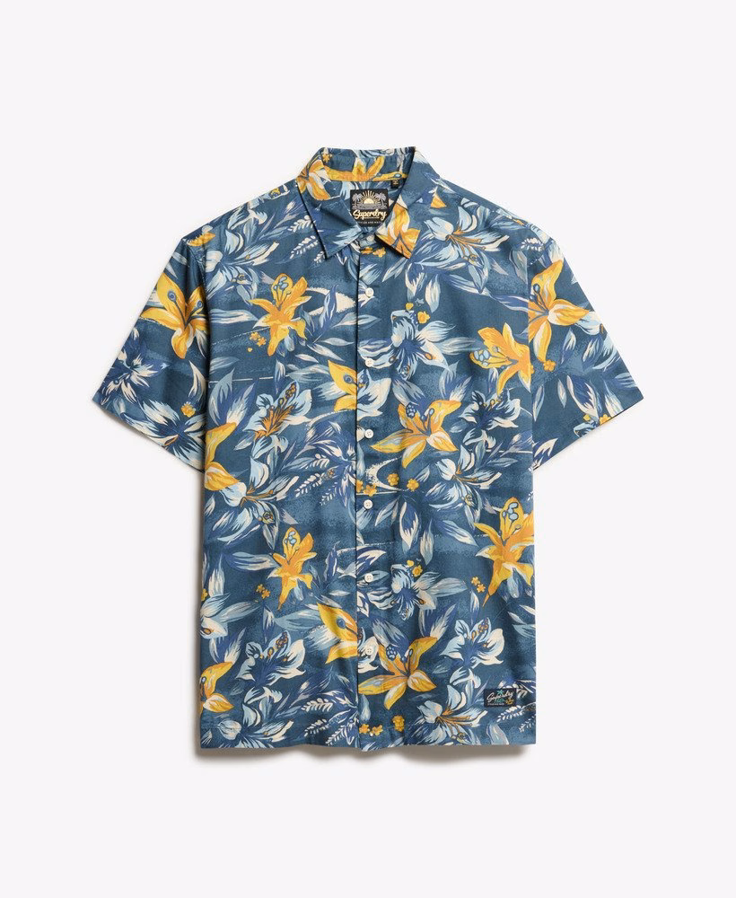 Camisa havaiana estampada