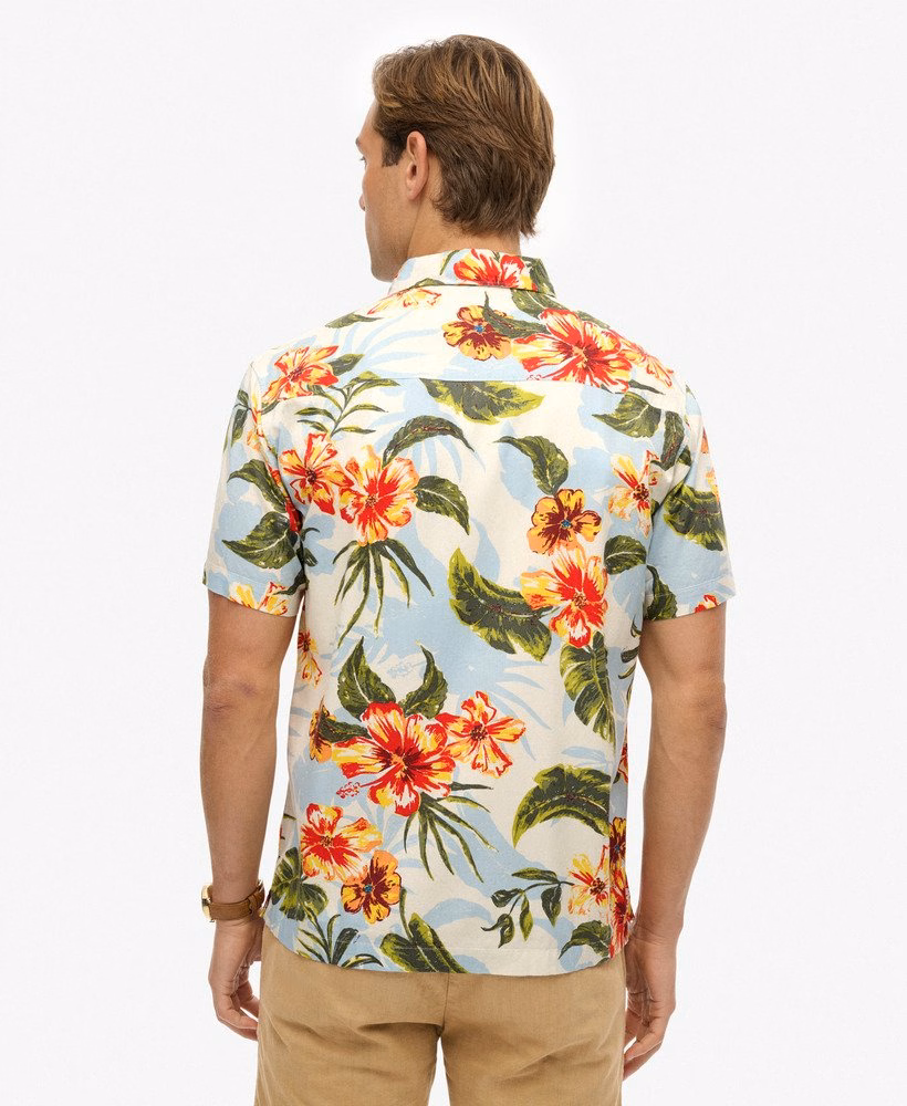 Camisa havaiana estampada
