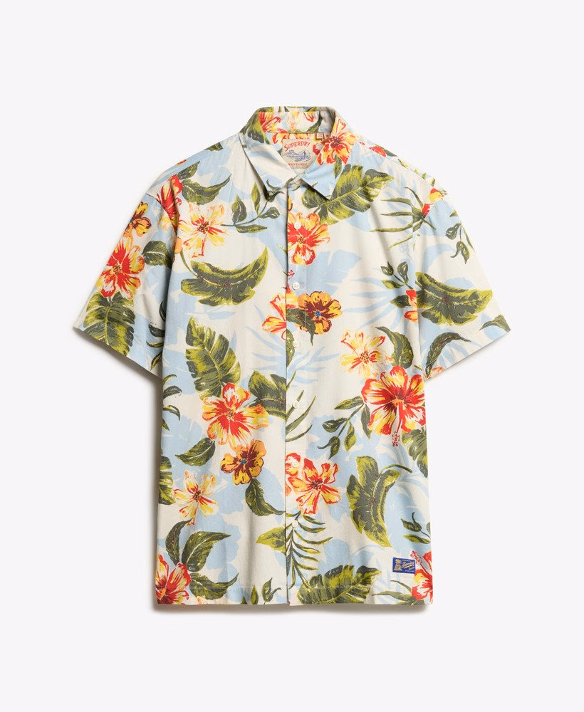 Camisa havaiana estampada