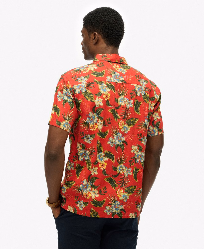 Camisa havaiana estampada