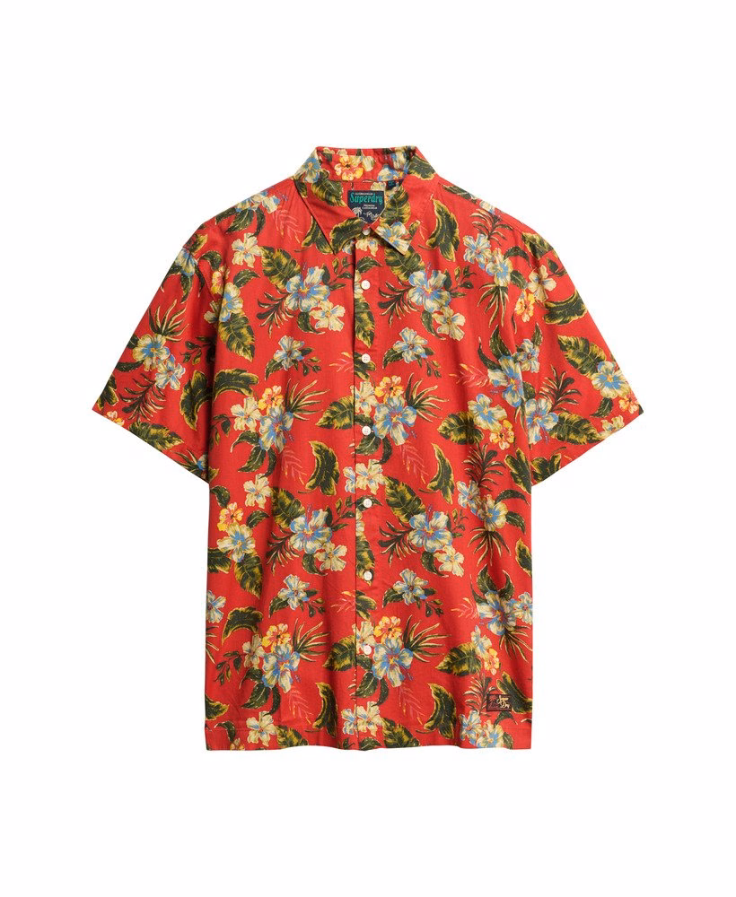 Camisa havaiana estampada