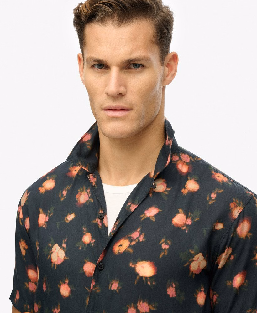Camisa de manga curta estampada
