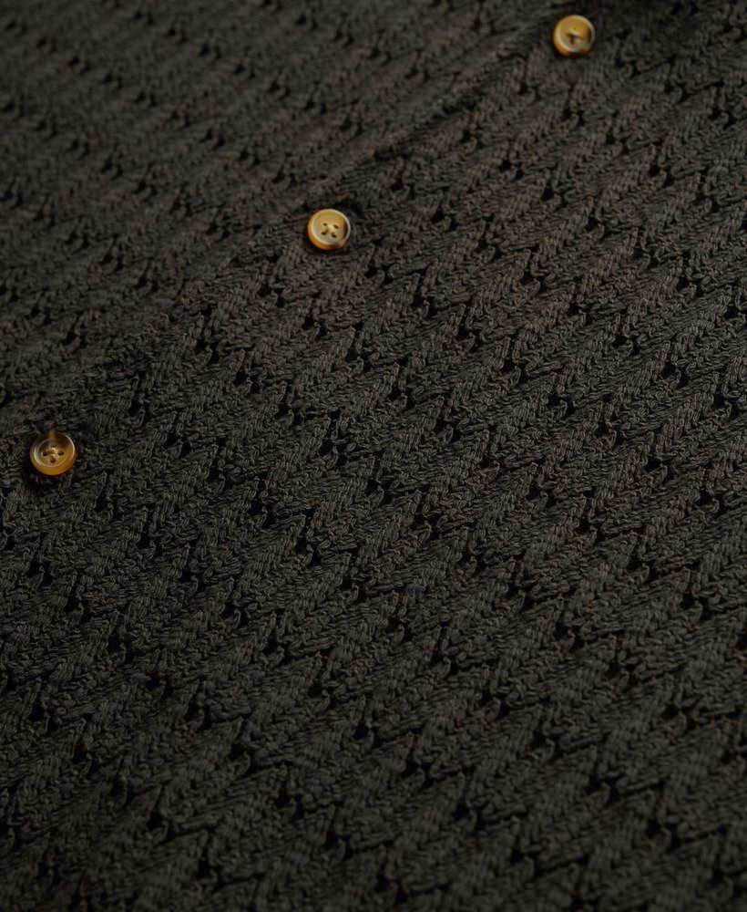 Camisa com textura de tricô