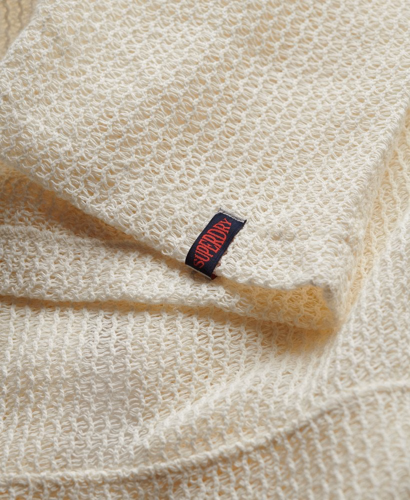 Camisa com textura de tricô
