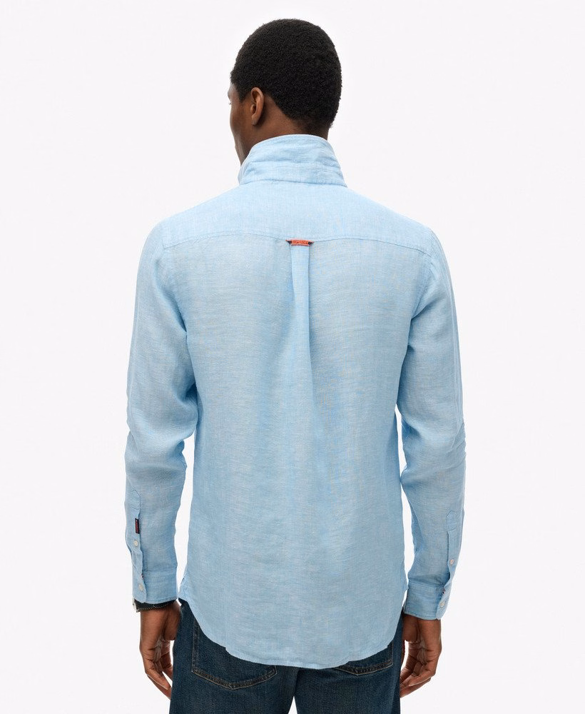 Camisa de linho bordada para férias