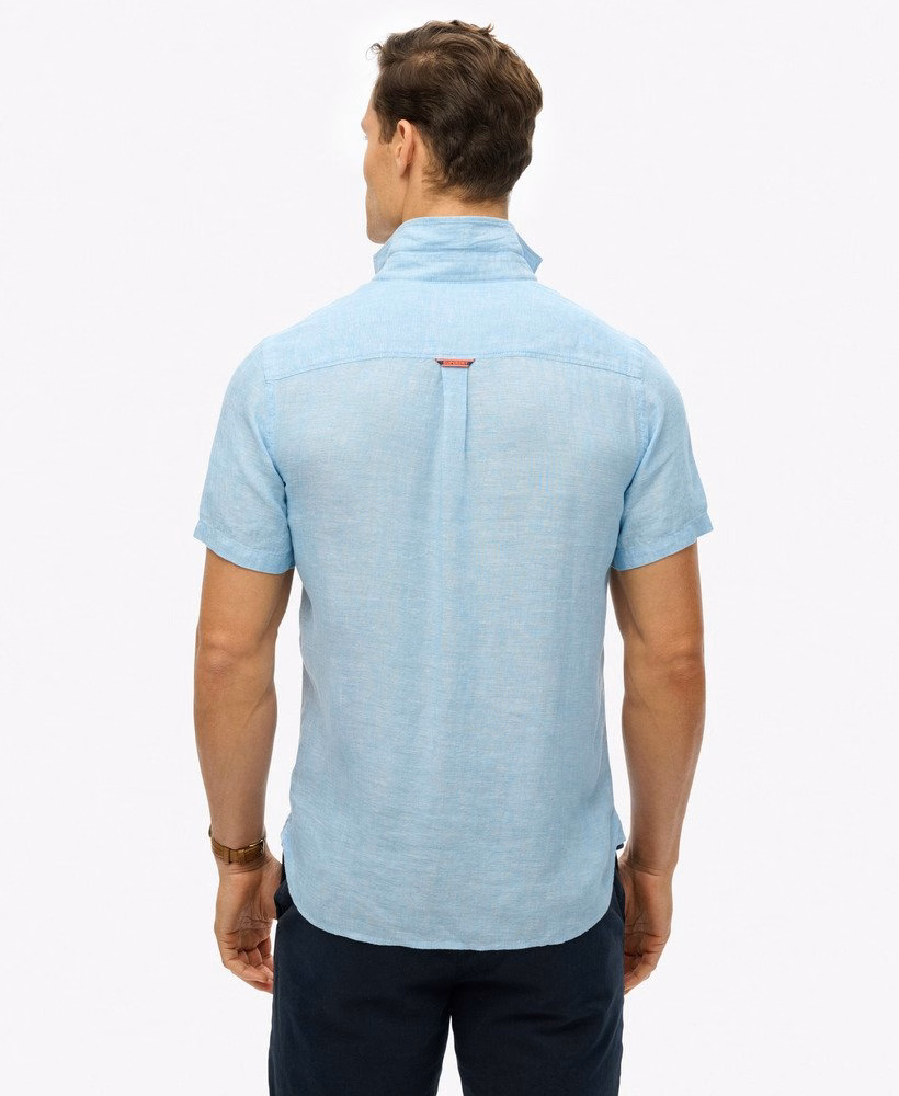 Camisa de linho bordada para férias