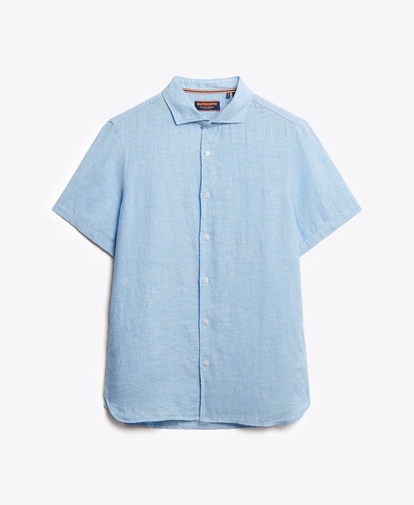 Camisa de linho bordada para férias