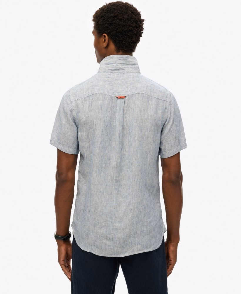 Camisa de linho bordada para férias
