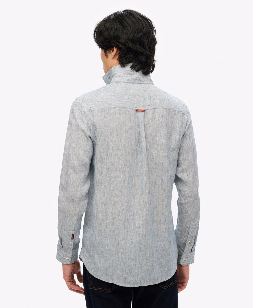 Camisa de linho bordada para férias