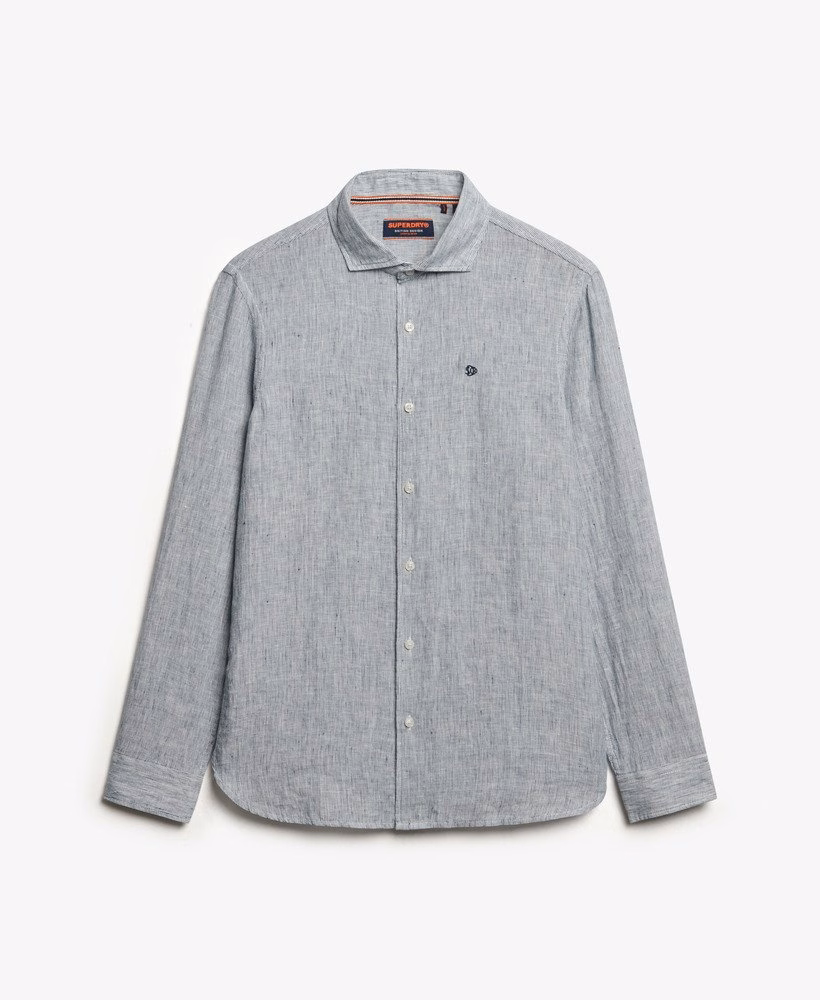 Camisa de linho bordada para férias