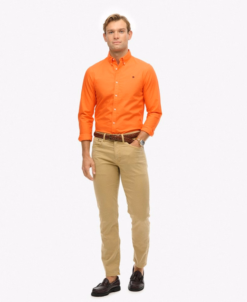 Camisa Oxford Clássica de Manga Comprida