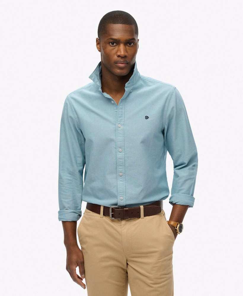 Camisa Oxford Clássica de Manga Comprida