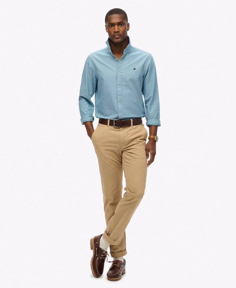 Camisa Oxford Clássica de Manga Comprida
