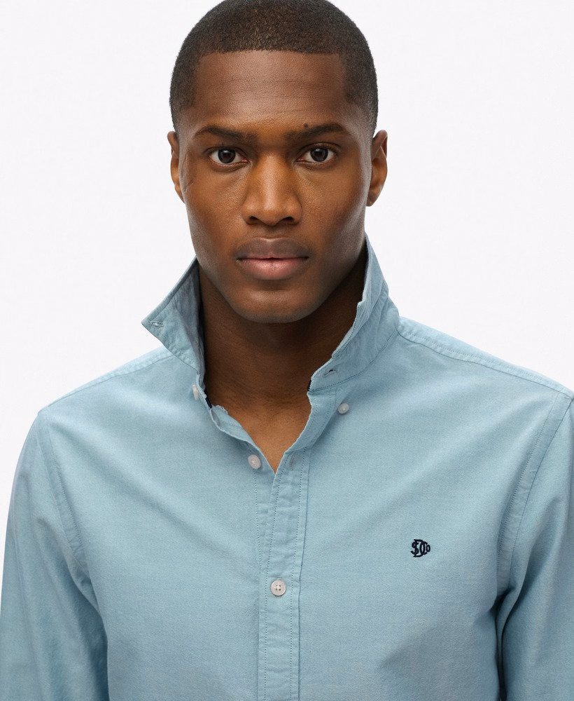 Camisa Oxford Clássica de Manga Comprida