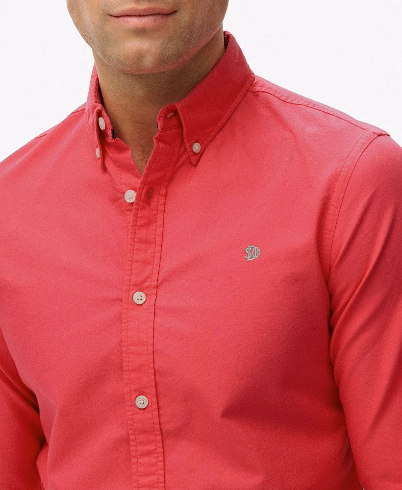 Camisa Oxford Clássica de Manga Comprida