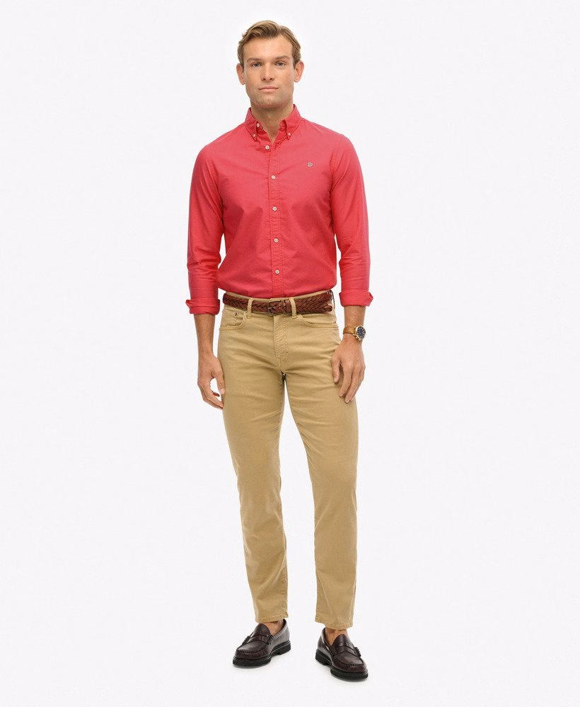 Camisa Oxford Clássica de Manga Comprida