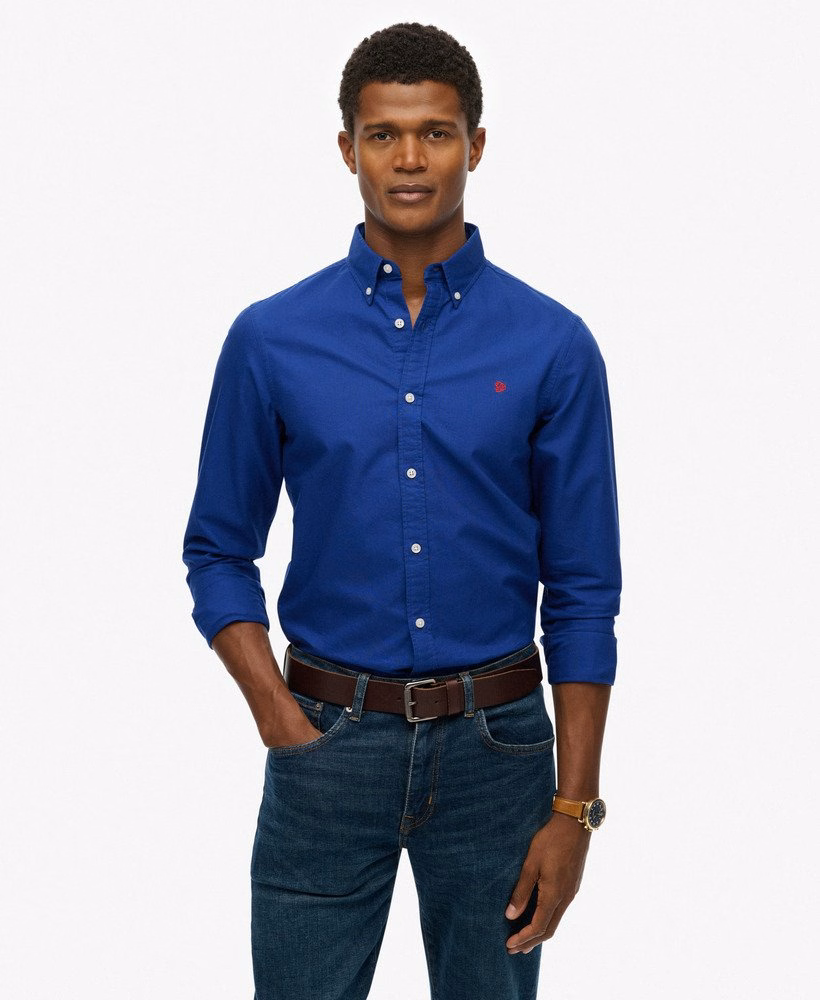 Camisa Oxford Clássica de Manga Comprida