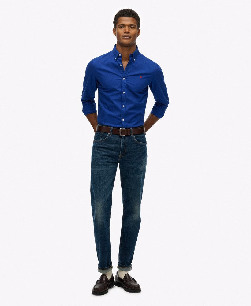Camisa Oxford Clássica de Manga Comprida