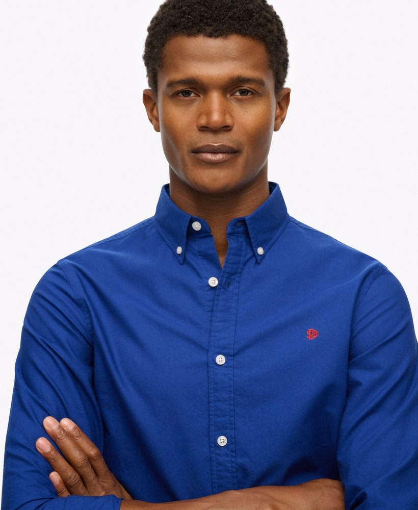 Camisa Oxford Clássica de Manga Comprida