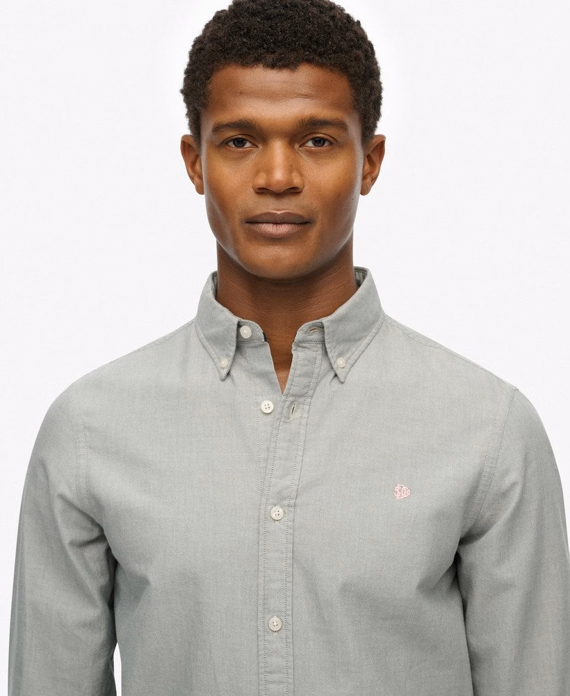 Camisa Oxford Clássica de Manga Comprida
