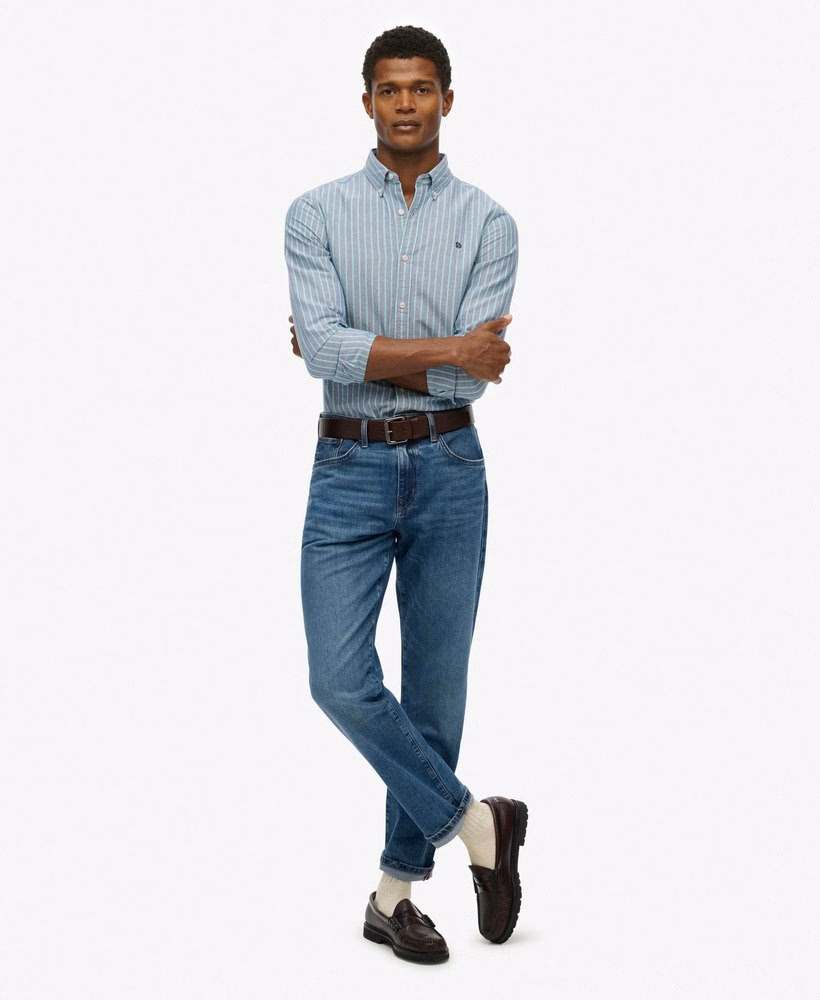 Camisa Oxford Clássica de Manga Comprida