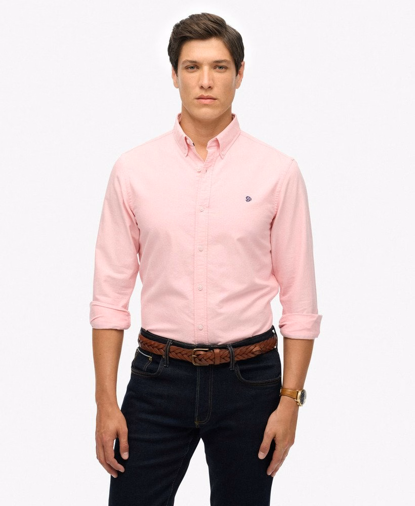 Camisa Oxford Clássica de Manga Comprida