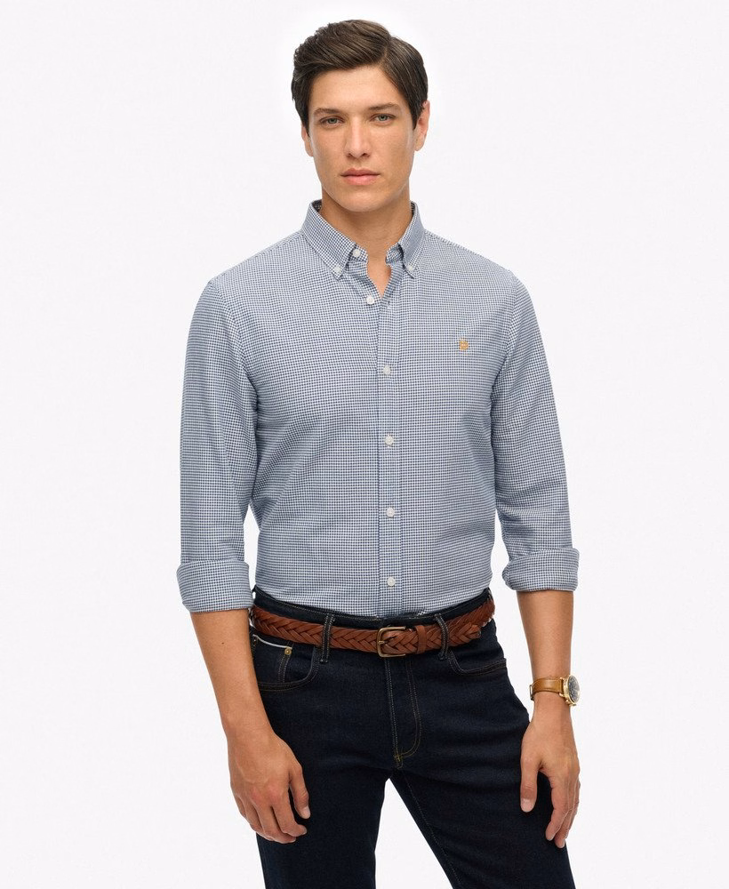 Camisa Oxford Clássica de Manga Comprida