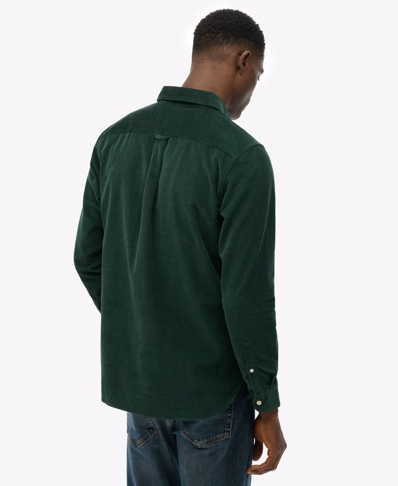Camisa clássica de veludo cotelê