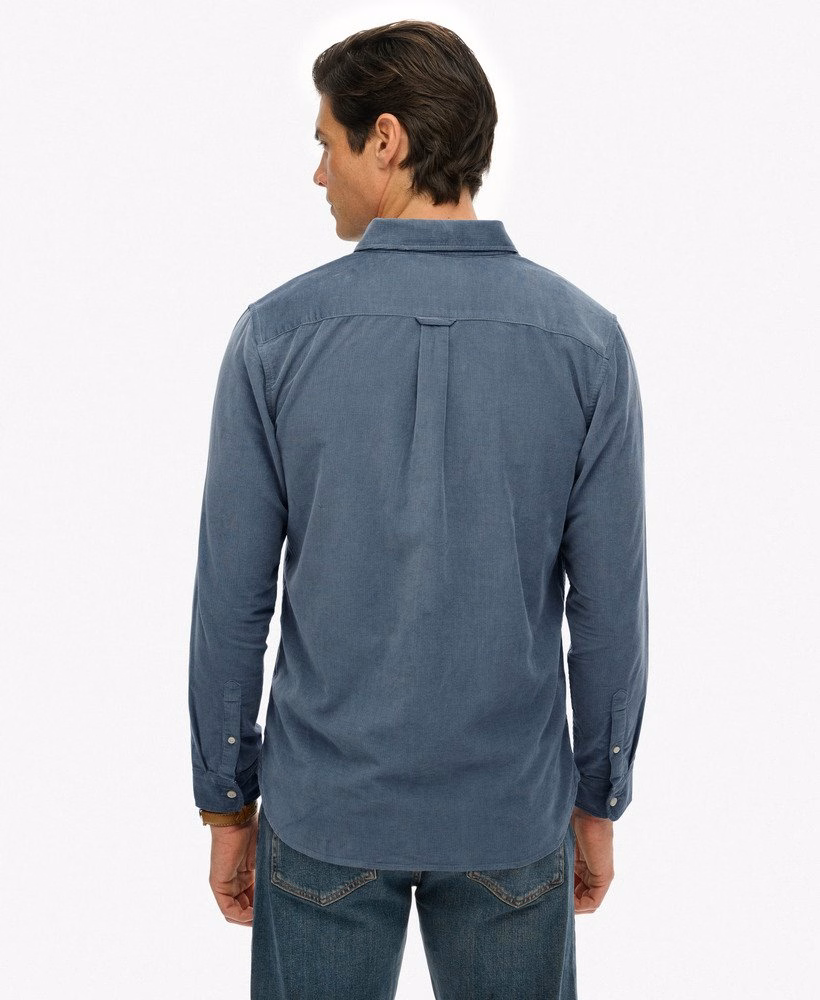 Camisa clássica de veludo cotelê