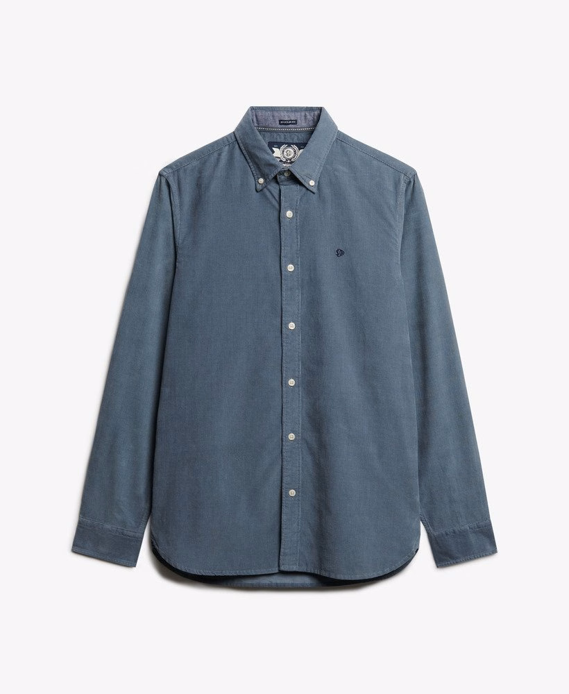 Camisa clássica de veludo cotelê