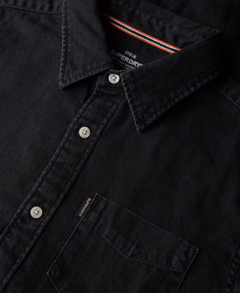 Camisa jeans essencial de manga comprida