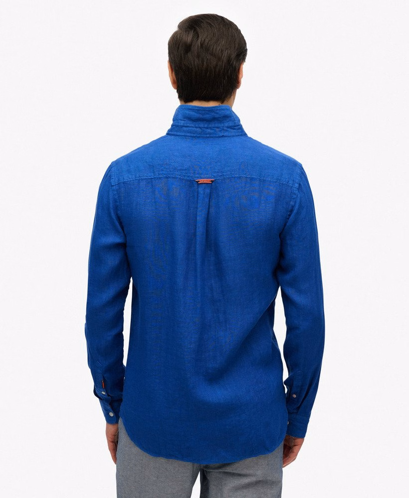 Camisa de linho bordada para férias