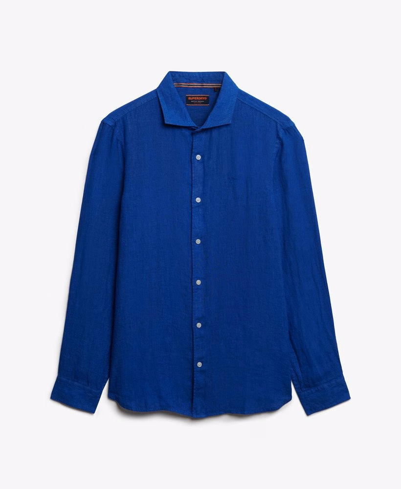 Camisa de linho bordada para férias