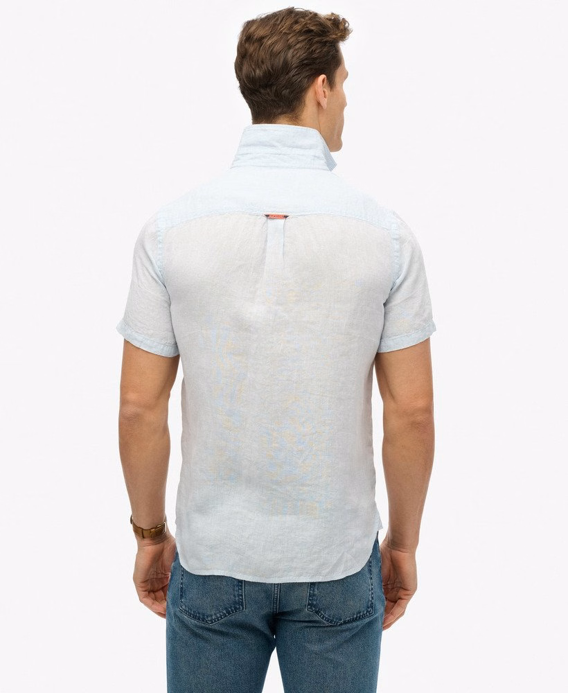 Camisa de linho bordada para férias
