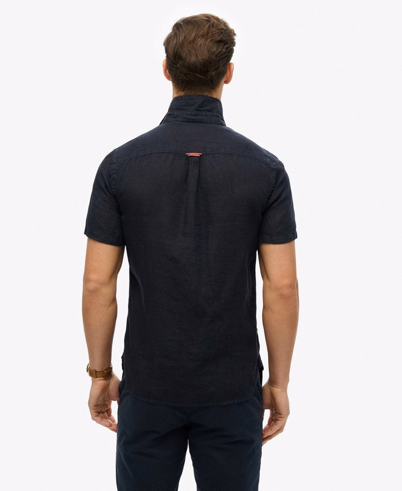 Camisa de linho bordada para férias
