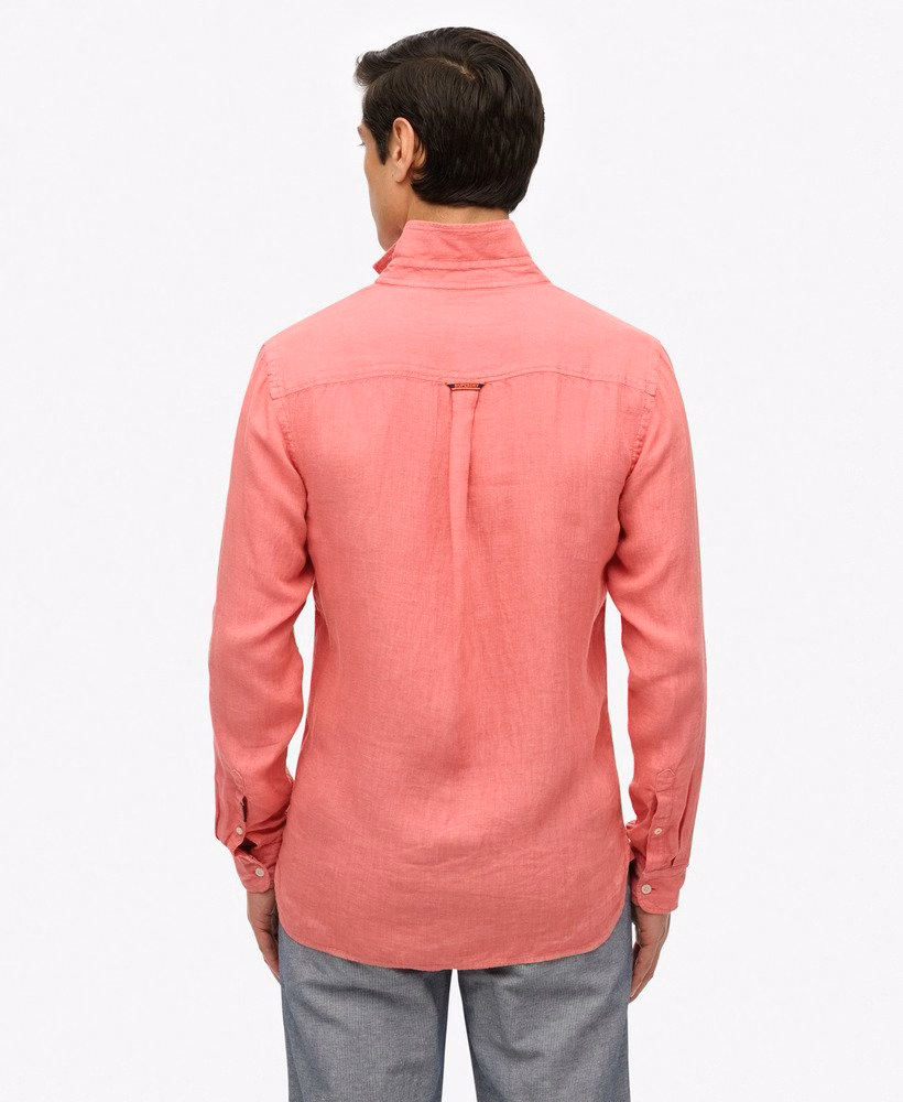 Camisa de linho bordada para férias