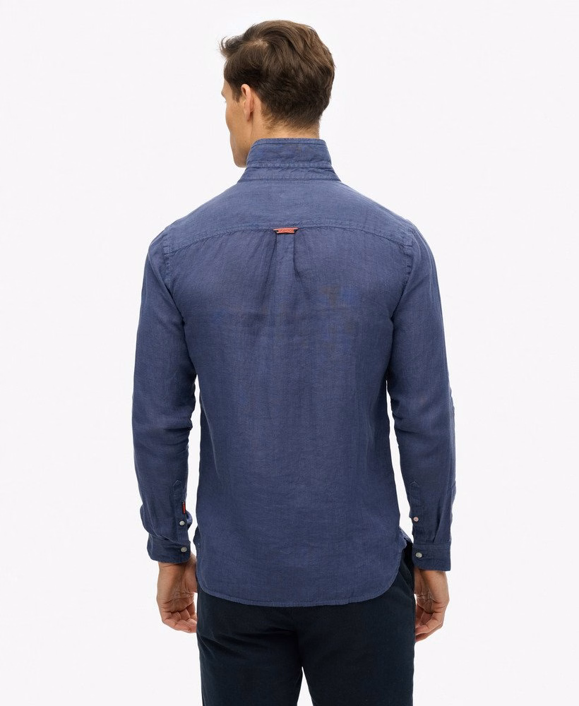 Camisa de linho bordada para férias