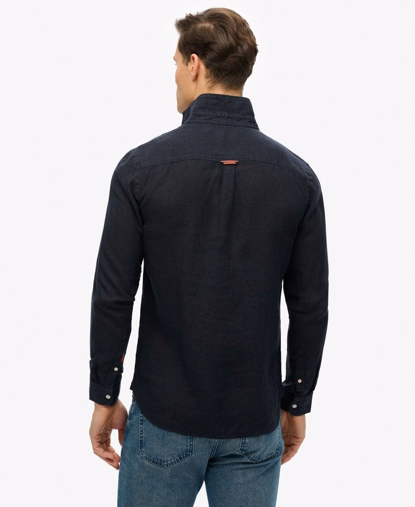 Camisa de linho bordada para férias