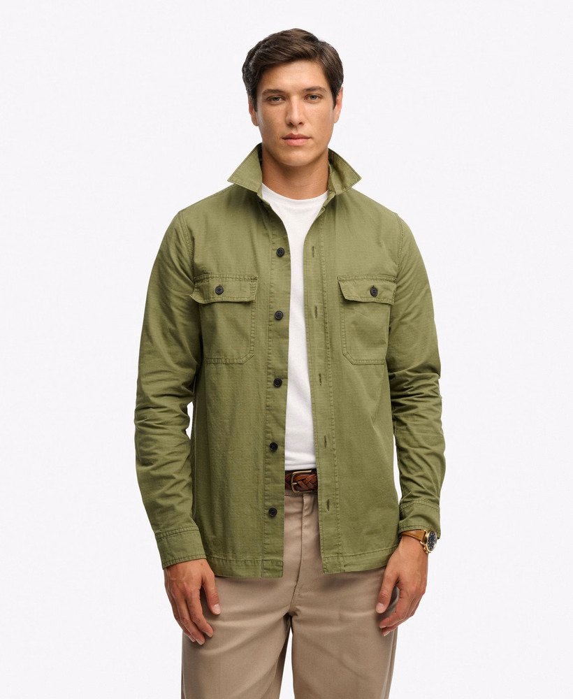 Camisa militar de manga comprida