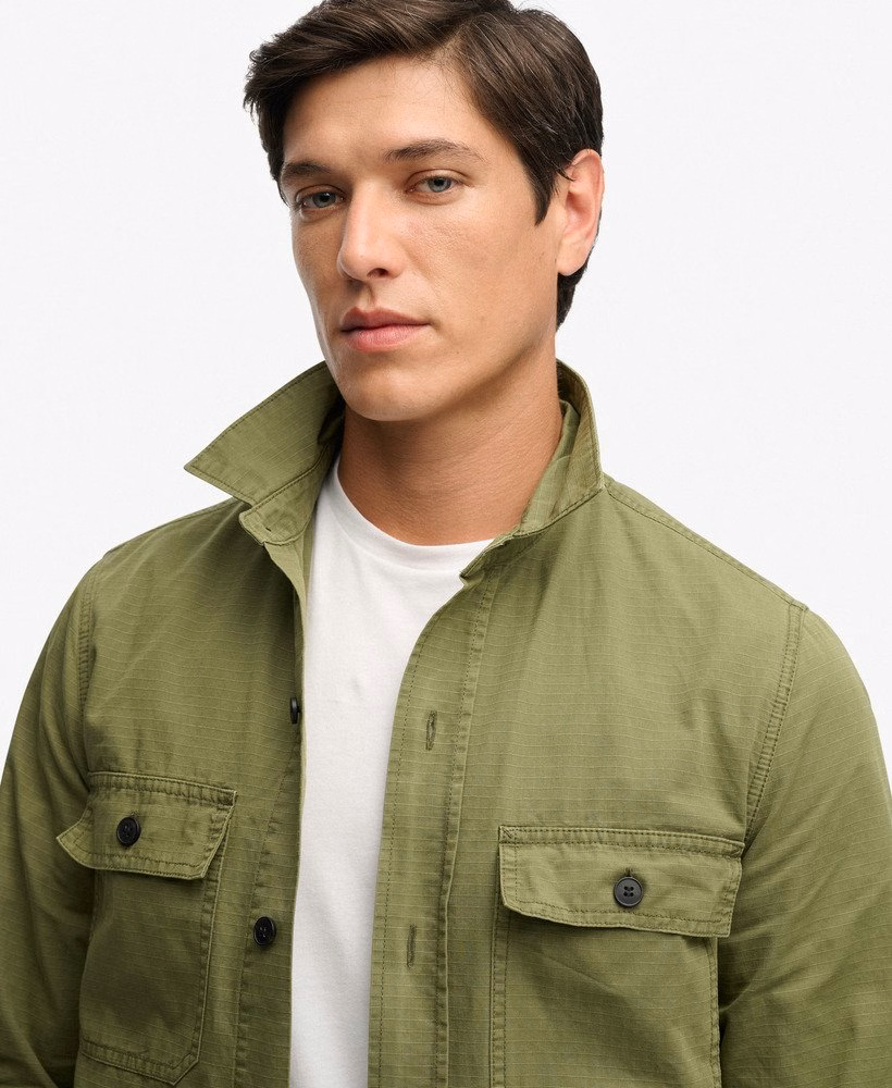 Camisa militar de manga comprida