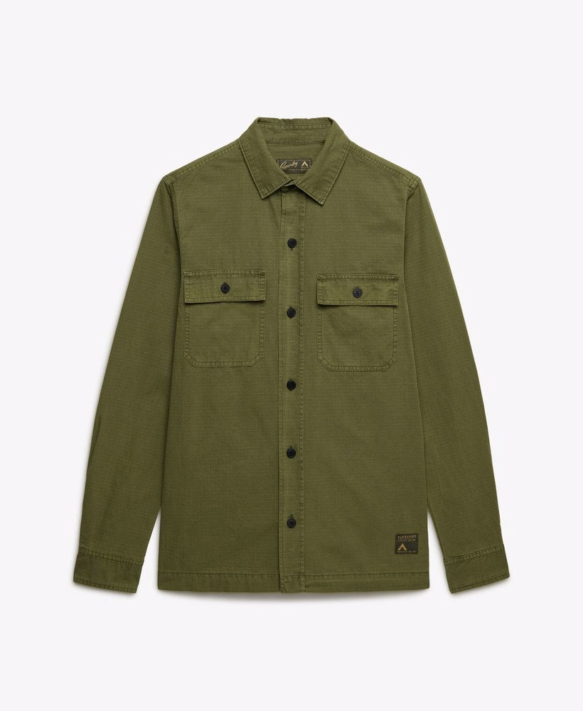 Camisa militar de manga comprida
