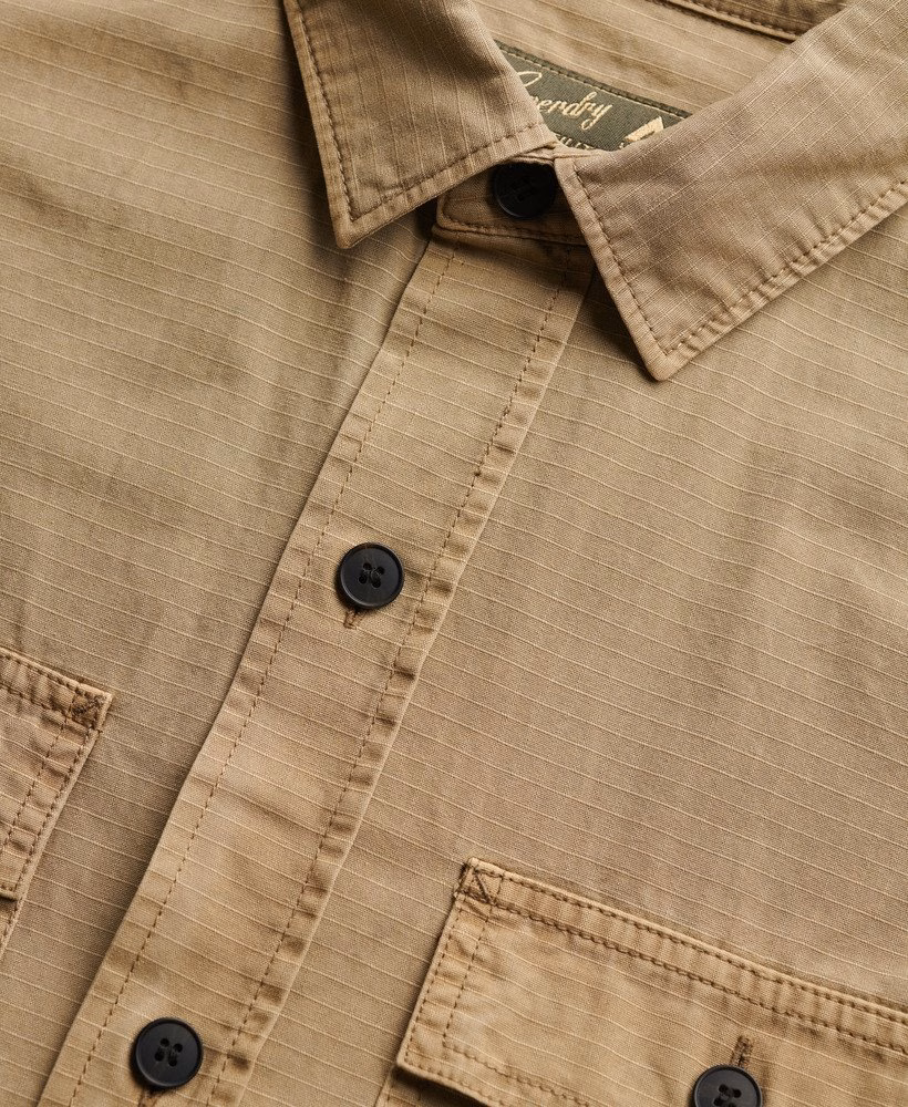 Camisa militar de manga comprida