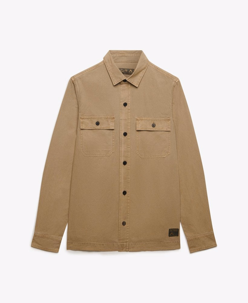 Camisa militar de manga comprida