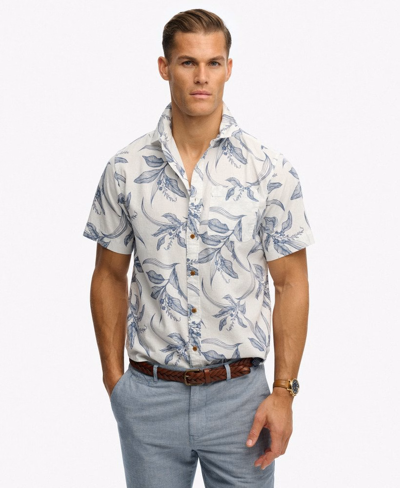 Camisa vintage de manga curta Loom
